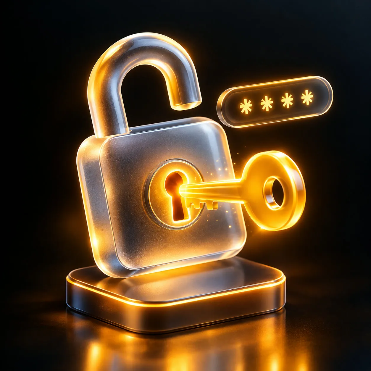 Password protected stream unlock