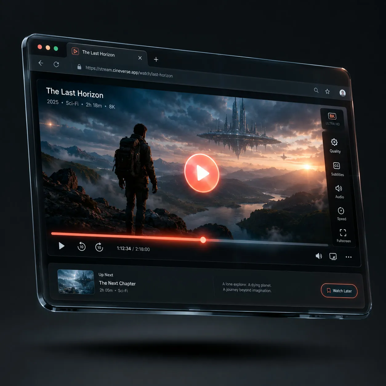 Modern web video player